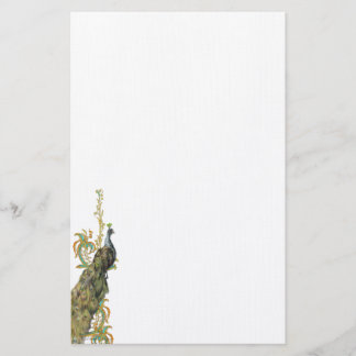 Peacock & Filigree Stationery/Letterhead Stationery