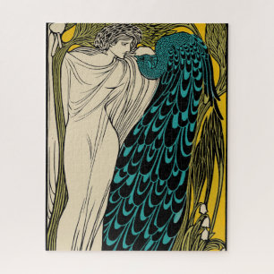 Peacock Fine Art Bird Jigsaw Puzzle