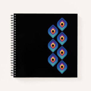 Peacock Flame (Vertical) Notebook