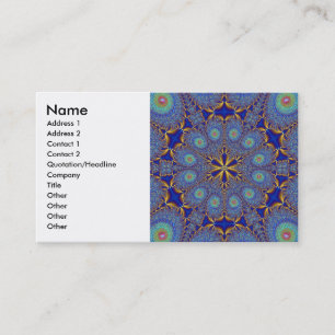 Peacock Fractal Profile Card