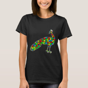 Peacock Funny Puzzle Animals Autism Awareness T-Shirt