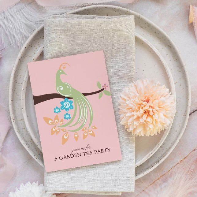 Peacock Garden Party Invitations (Creator Uploaded)