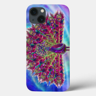 Peacock Glass 2A & 2B Options iPhone 13 Case