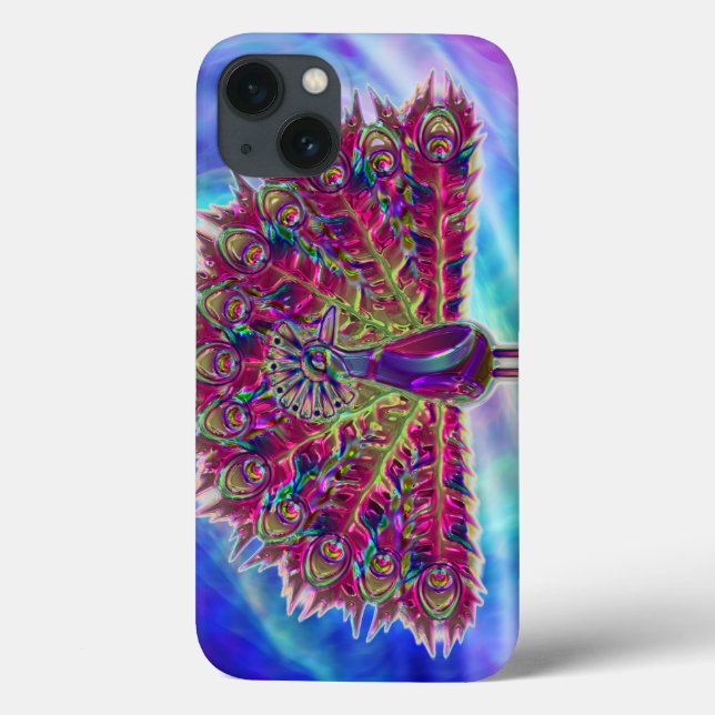Peacock Glass 2A & 2B Options Case-Mate iPhone Case (Back)