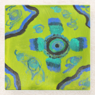 Peacock Glass Coaster