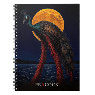 Peacock Glowing Legs gothic Surreal Notebook