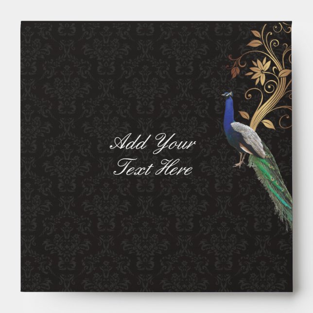 Peacock & Gold Envelopes (Front)