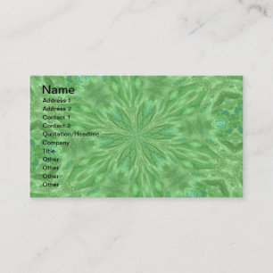 Peacock Green Business Card