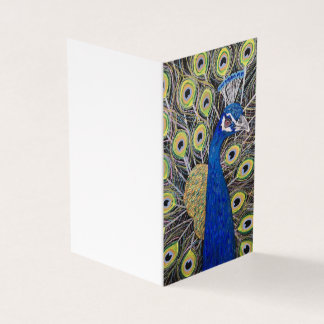 Peacock greeting or birthday card