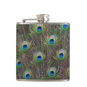 Peacock Hip Flask