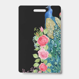 Peacock ID Badge