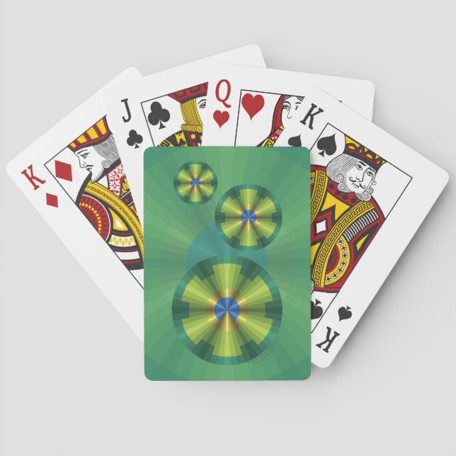 Peacock Illusion Classic Playing Cards (Back)