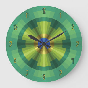 Peacock Illusion Clock