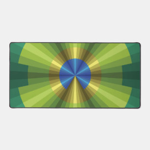 Peacock Illusion Desk Mat