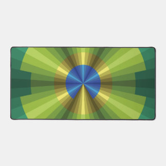 Peacock Illusion Desk Mat