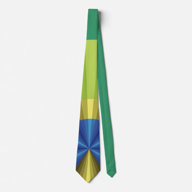 Peacock Illusion Men's Neck Tie (Front)