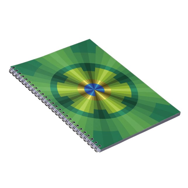 Peacock Illusion Notebook (Right Side)
