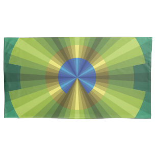 Peacock Illusion Pillow Case