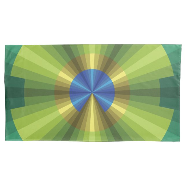 Peacock Illusion Pillow Case (Front)