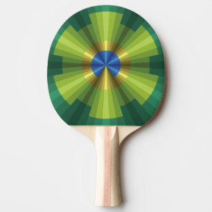 Peacock Illusion Ping Pong Paddle