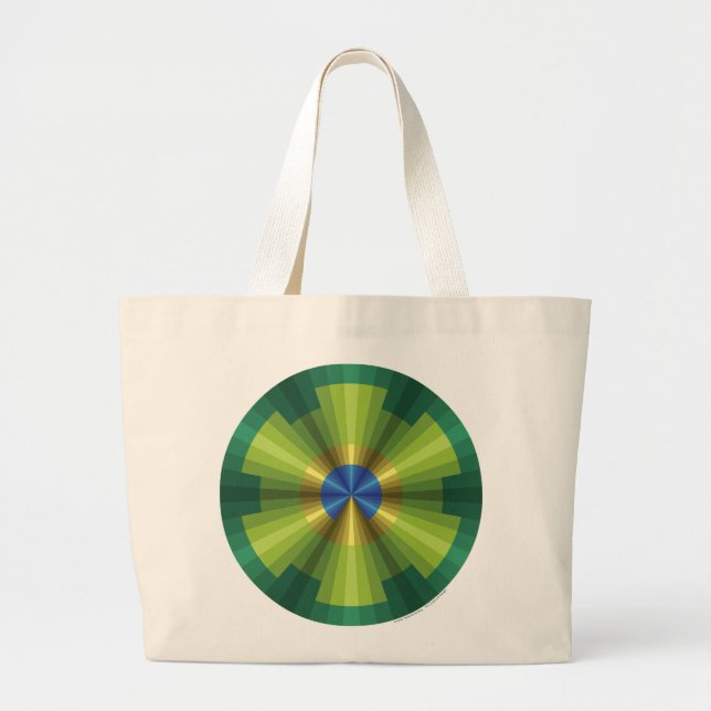 Peacock Illusion Tote Bag (Front)
