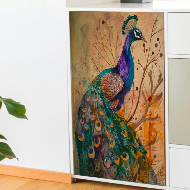 Peacock in the Woods Decoupage Tissue Paper (Creator Uploaded)