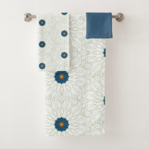 peacock inspiration bath towel set