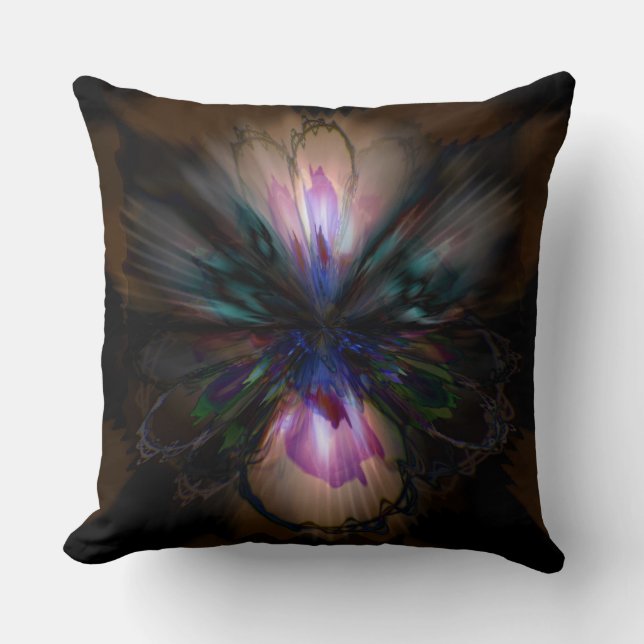 Peacock Iris Cushion (Front)
