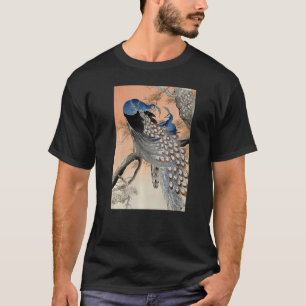 Peacock Japanese Ukiyo e Koson Vintage Bird Illust T-Shirt