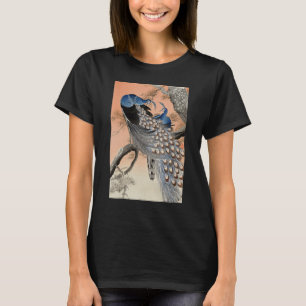 Peacock Japanese Ukiyo e Koson Vintage Bird Illust T-Shirt