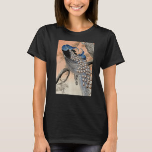 Peacock Japanese Ukiyo e Koson Vintage Bird Illust T-Shirt