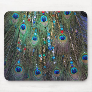 Peacock Jewelery Mouse Pad