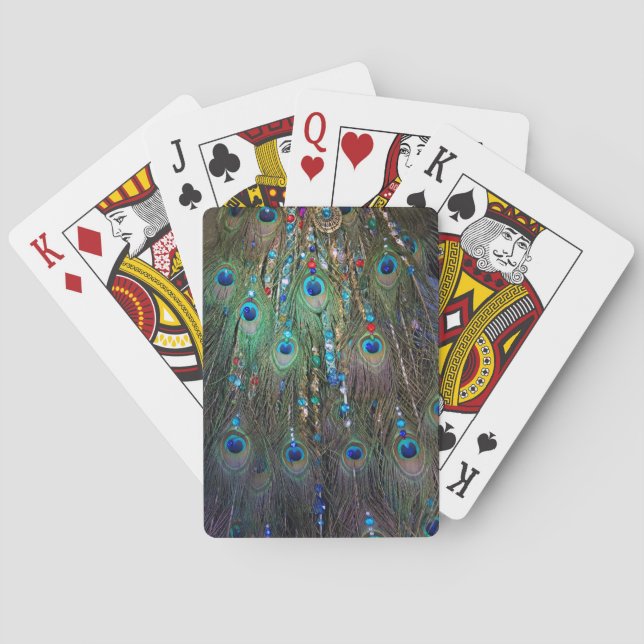Peacock Jewelery Playing Cards (Back)