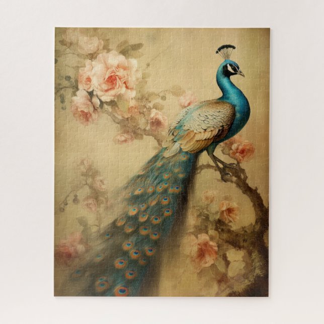 Peacock Jigsaw Puzzle (Vertical)