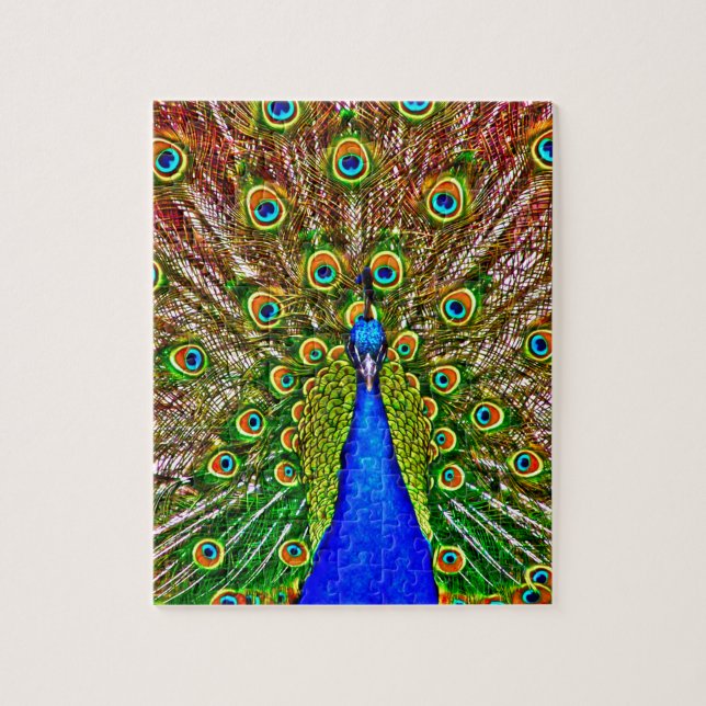 Peacock Jigsaw Puzzle (Vertical)