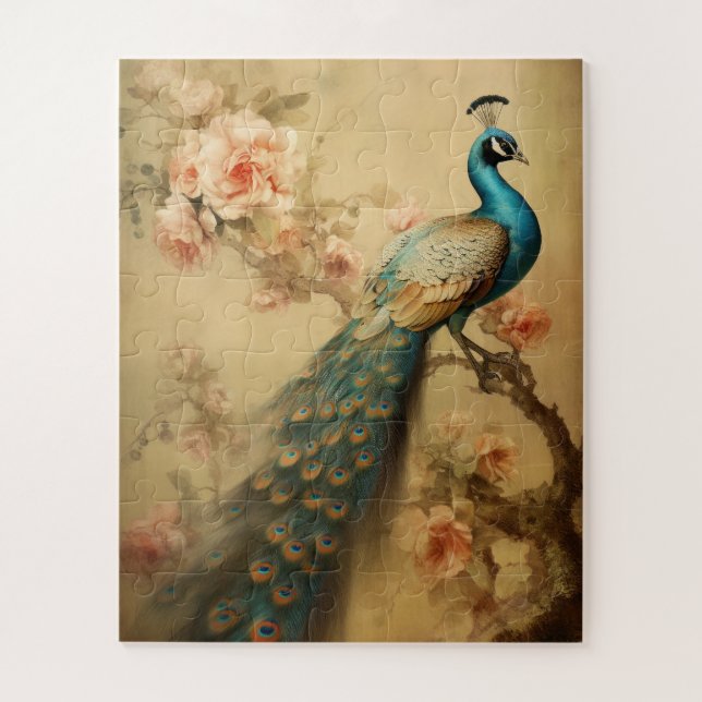 Peacock Jigsaw Puzzle (Vertical)