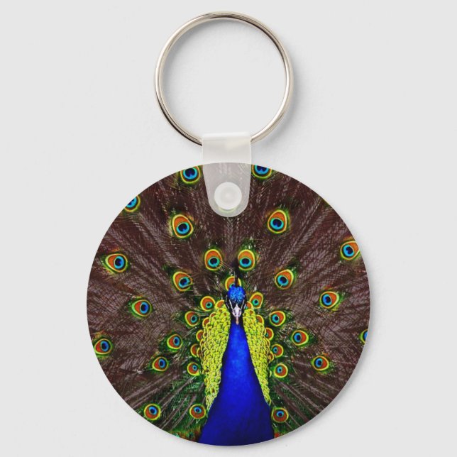 Peacock Key Ring (Front)