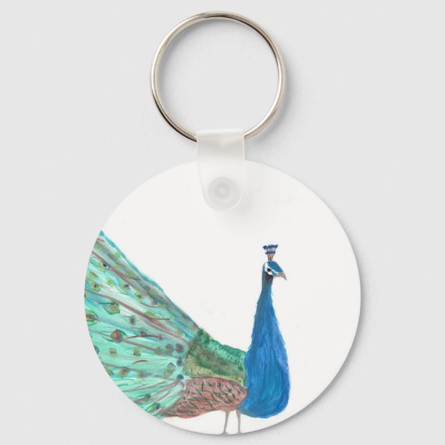 Peacock Key Ring (Front)