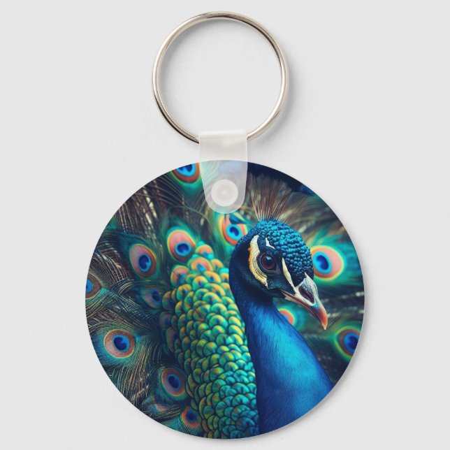 Peacock Key Ring (Back)
