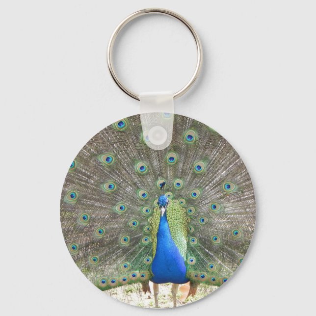 Peacock Keychain (Front)