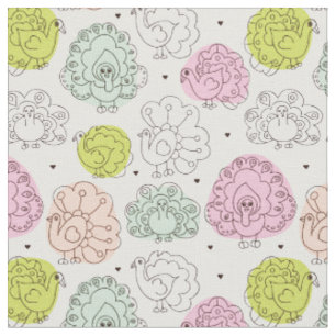 peacock kids wallpaper vintage fabric