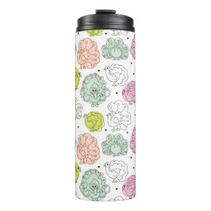 peacock kids wallpaper vintage thermal tumbler