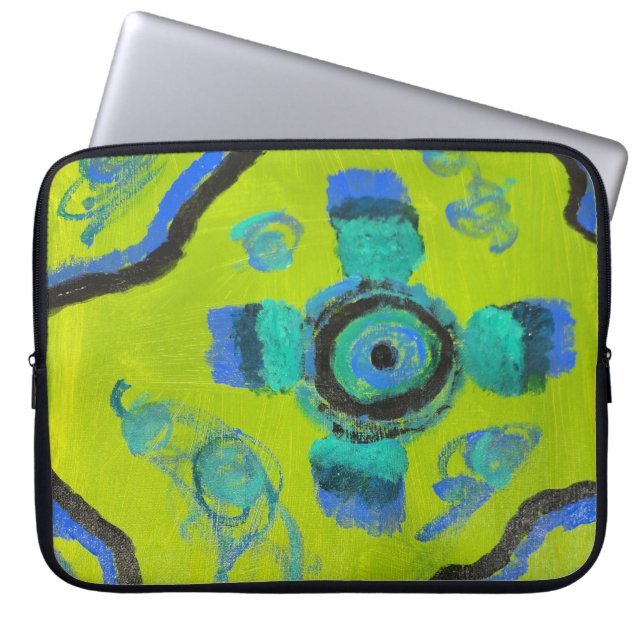 Peacock Laptop Sleeve (Front)