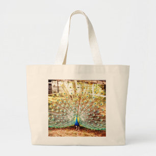Peacock, Large Tote