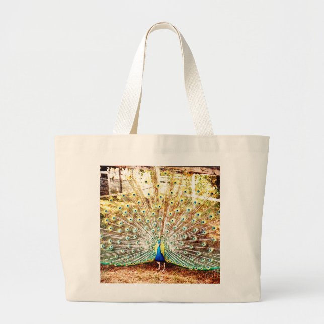 Peacock, Large Tote (Front)
