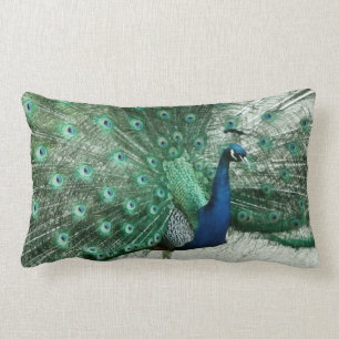 Peacock Lumbar Cushion