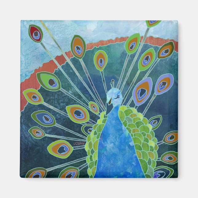 Peacock Magnet (Front)