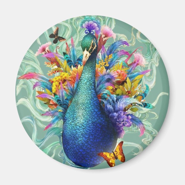 Peacock Magnet (Front)
