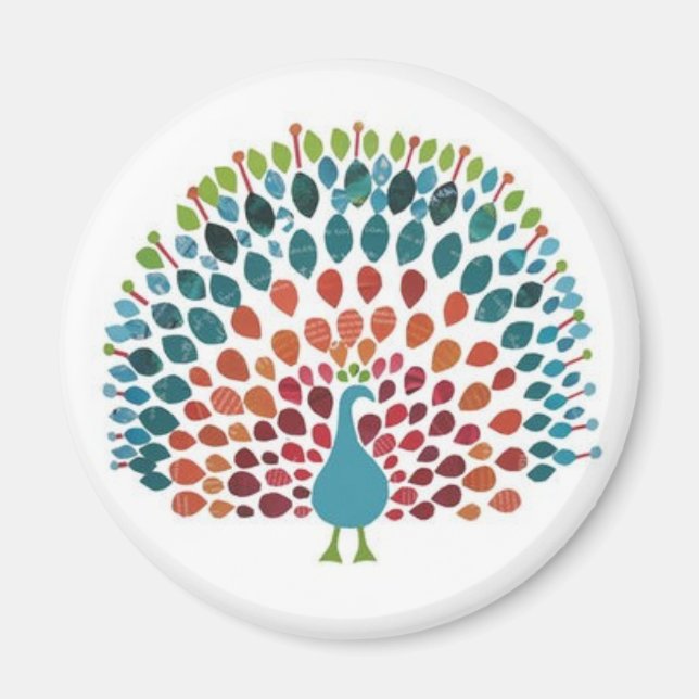 Peacock Magnet (Front)