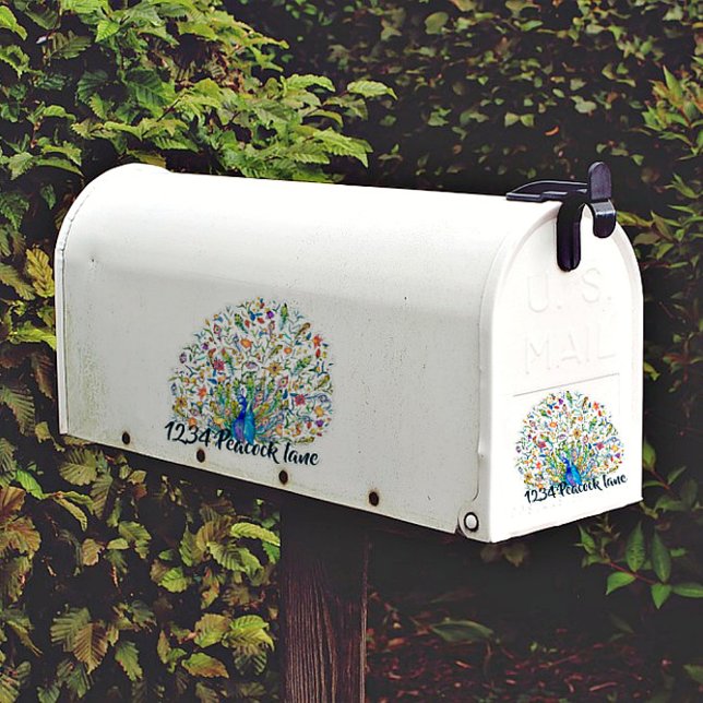 Peacock mailbox sticker (Creator Uploaded)